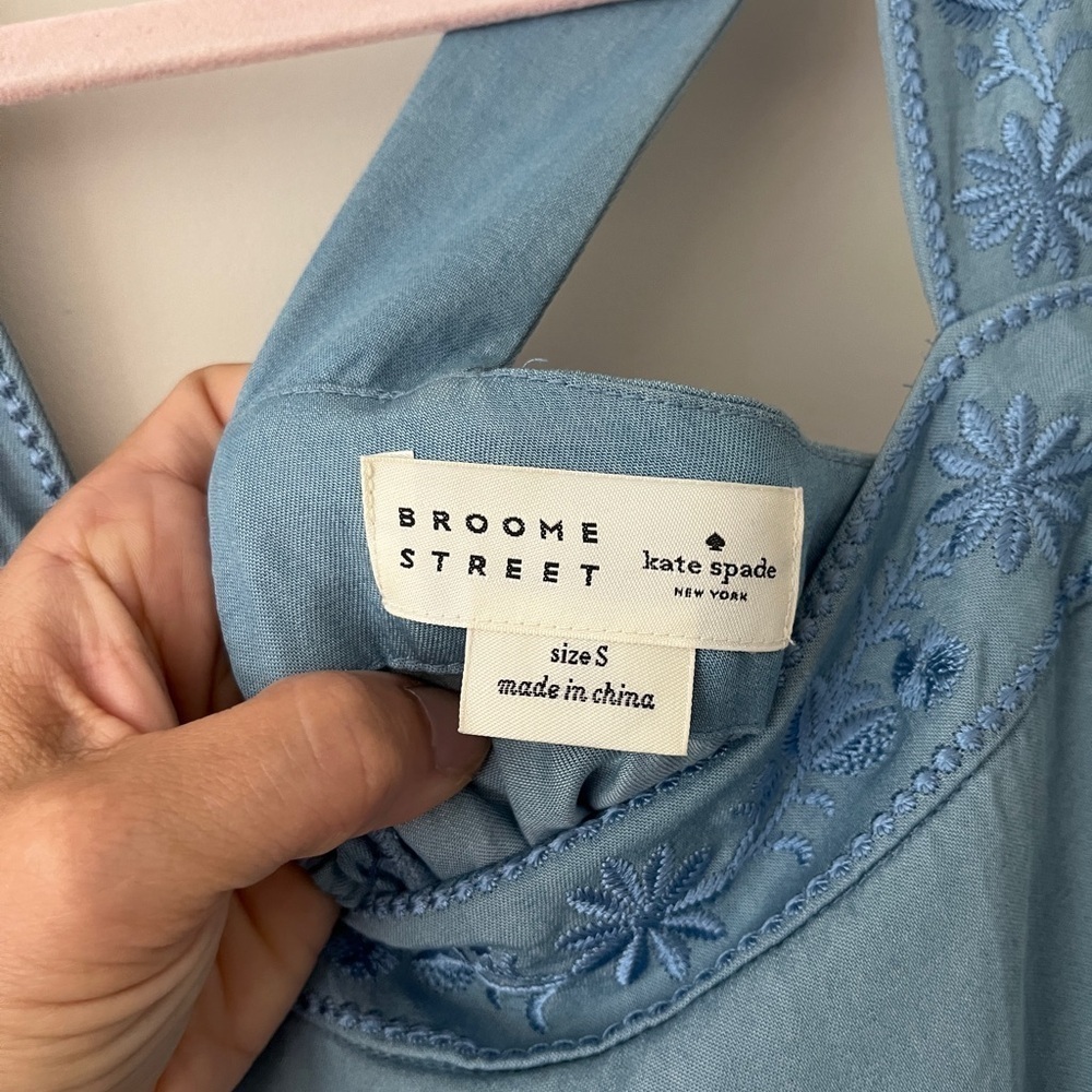 kate spade Light to Dark Blue Tiered Maxi Dress - Picture 6 of 9